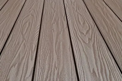 Террасная доска из ДПК Terrapol Смарт 3D Полнотелая с пазом Тик Киото