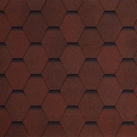 Гибкая черепица Tegola GARDA rosso 409 купить в Сыктывкаре
