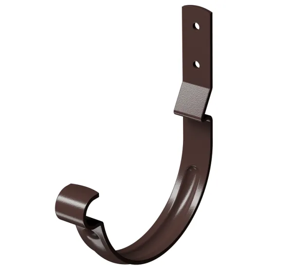 Карнизный крюк короткий (гнутый) D125 Döcke STAL PREMIUM Шоколад, (RAL 8019) купить в Сыктывкаре