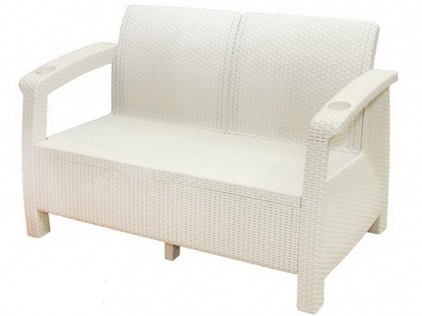 Двухместный диван Yalta Sofa Seаt белый купить в Сыктывкаре