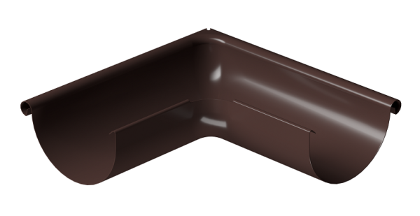 Угол внешний 90° D125 Döcke STAL PREMIUM Шоколад, (RAL 8019) купить в Сыктывкаре