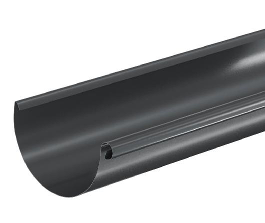 Водосток Aquasistem, система 125x90 - Водосточный желоб 3.00м RAL 7024 Тёмно-серый купить в Сыктывкаре