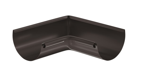 Водосток Aquasistem, система 125x90 - Угол желоба, внутренний 90° RR 32 Тёмно-Коричневый купить в Сыктывкаре