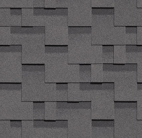 Гибкая черепица Docke, коллекция Тетрис – Серый купить в Сыктывкаре