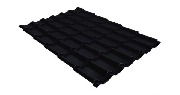 Металлочерепица классик GL 0,5 Velur20 RAL 9005 черный купить в Сыктывкаре