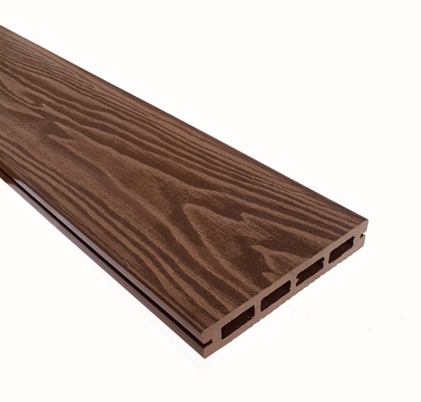 Террасная доска из ДПК Terrapol Смарт 3D Пустотелая с пазом Орех Милано купить в Сыктывкаре