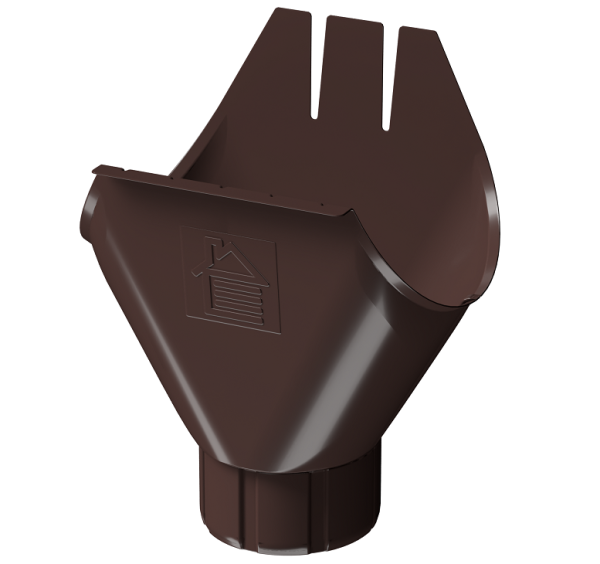 Воронка желоба D125 Döcke STAL PREMIUM Шоколад, (RAL 8019) купить в Сыктывкаре