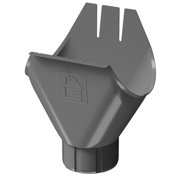 Воронка желоба D125 Döcke STAL PREMIUM Графит, (RAL 7024) купить в Сыктывкаре