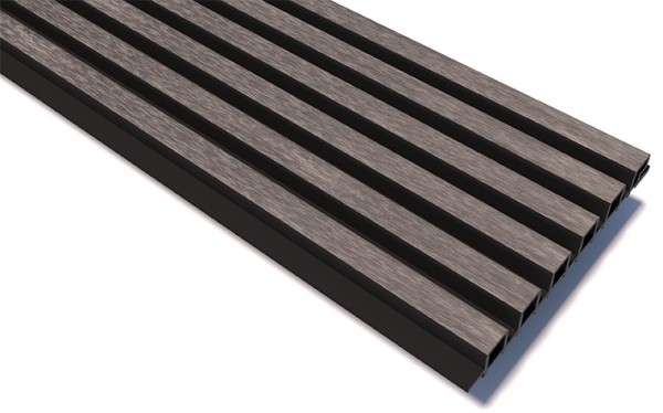 Реечные панели WOODVEX Lines Ultra Smoke gray купить в Сыктывкаре