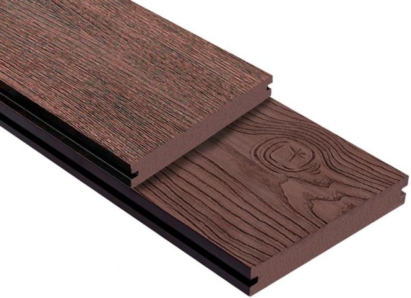Террасная доска ДПК Outdoor 3D полнотелая STORM/OCEAN BROWN коричневая микс купить в Сыктывкаре