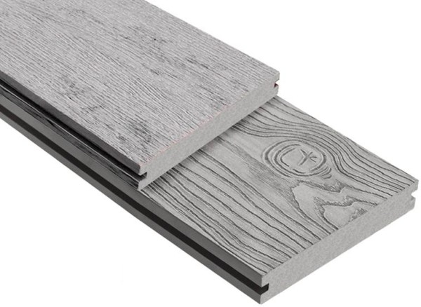 Террасная доска ДПК Outdoor 3D полнотелая STORM/OCEAN GREY серая микс купить в Сыктывкаре