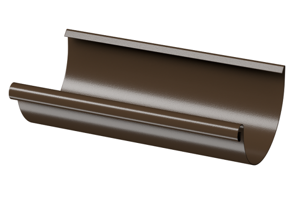 Желоб полукруглый D125 3 м Döcke STAL PREMIUM Каштан, (RAL 8017) купить в Сыктывкаре
