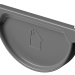 Заглушка желоба D125 Döcke STAL PREMIUM Графит, (RAL 7024) купить в Сыктывкаре