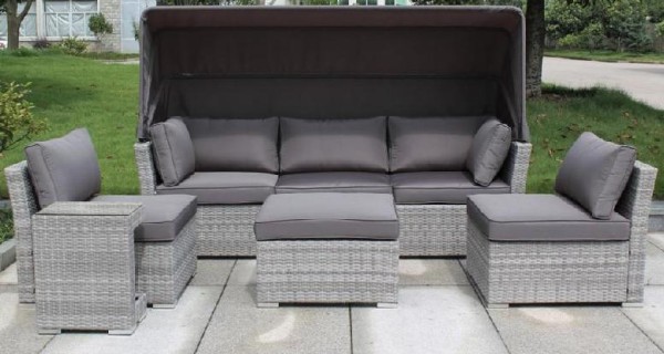 Диван-Трансформер AFINA плетеный из иск. ротанга AFM-320G Grey купить в Сыктывкаре