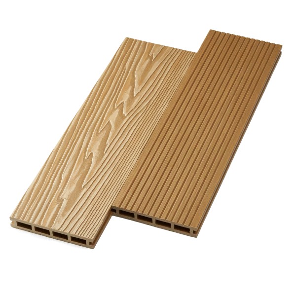 Террасная доска ДПК NanoWood двусторонняя New 3D тиснение + вельвет Орех купить в Сыктывкаре