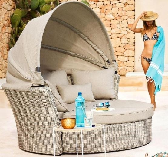 Диван-Трансформер AFINA плетеный из иск. ротанга AFM-325 Beige купить в Сыктывкаре