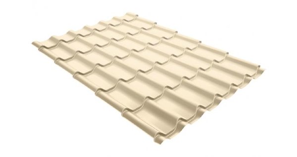 Металлочерепица классик 0,5 Satin RAL 1015 светлая слоновая кость купить в Сыктывкаре