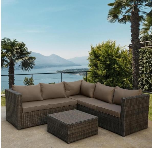 Комплект мебели AFINA плетеной из иск. ротанга YR825A Brown/Beige купить в Сыктывкаре