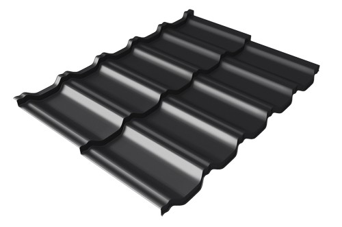 Металлочерепица модульная Квинта Uno Grand Line c 3D резом 0,5 Rooftop Matte RAL 9005 черный купить в Сыктывкаре