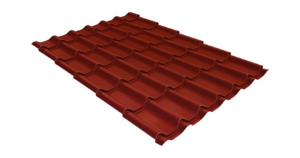 Металлочерепица классик 0,5 Satin RAL 3009 оксидно-красный купить в Сыктывкаре