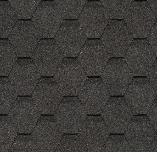 Гибкая черепица Docke, коллекция Шестигранник Серый купить в Сыктывкаре