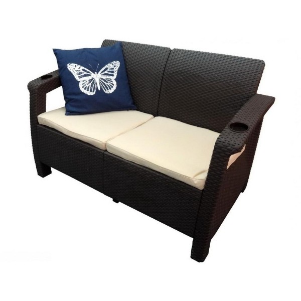 Двухместный диван Yalta Sofa Seаt венге купить в Сыктывкаре