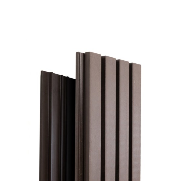 Фасадная доска Ecodecking Техно реечная 200х26х3000 Венге купить в Сыктывкаре