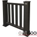 Ограждение из ДПК Outdoor Классик 3D STORM чёрный купить в Сыктывкаре