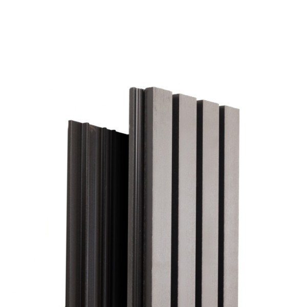 Фасадная доска Ecodecking Техно реечная 200х26х3000 Серый купить в Сыктывкаре