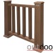 Ограждение из ДПК Outdoor Классик 3D STORM коричневый микс купить в Сыктывкаре