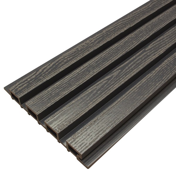 Фасадная доска из ДПК Faynag Wood Рейка Мокрый Асфальт купить в Сыктывкаре