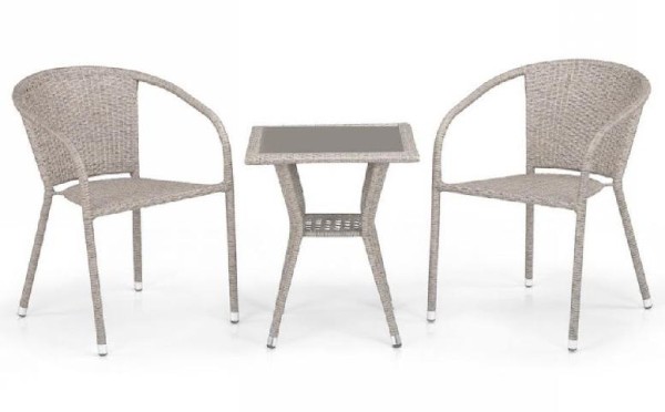 Комплект плетеной мебели AFINA из иск. ротанга T25C/Y137C-W85 Latte 2Pcs купить в Сыктывкаре