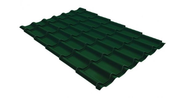 Металлочерепица классик 0,5 Satin RAL 6005 зеленый мох купить в Сыктывкаре
