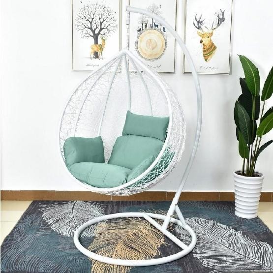 Кресло Подвесное из искусственного ротанга AFM-168A-L White/Green купить в Сыктывкаре