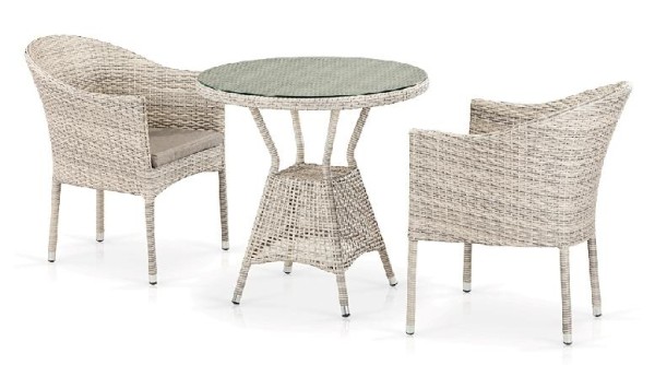 Комплект плетеной мебели AFINA из иск. ротанга T705ANT/Y350-W85 Latte 2Pcs купить в Сыктывкаре