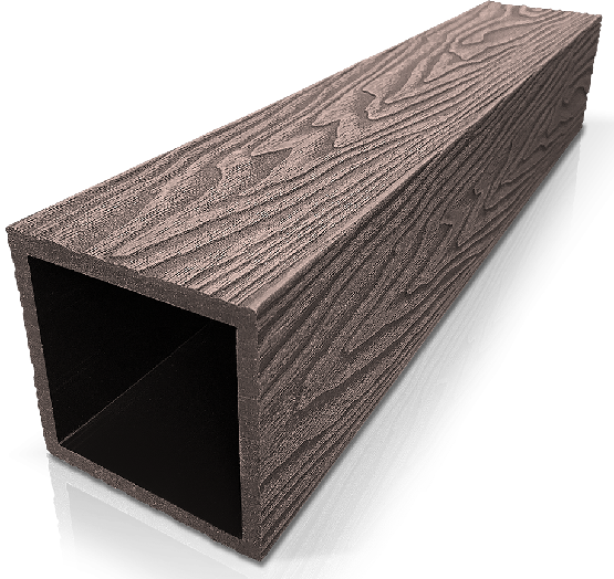 Столб ДПК 3D GardenParkett фактура дерева Венге купить в Сыктывкаре