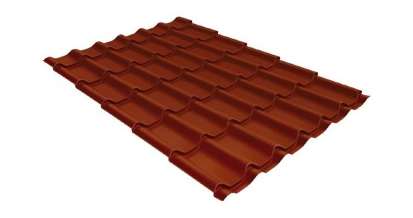 Металлочерепица классик 0,5 Satin RAL 8004 терракота купить в Сыктывкаре