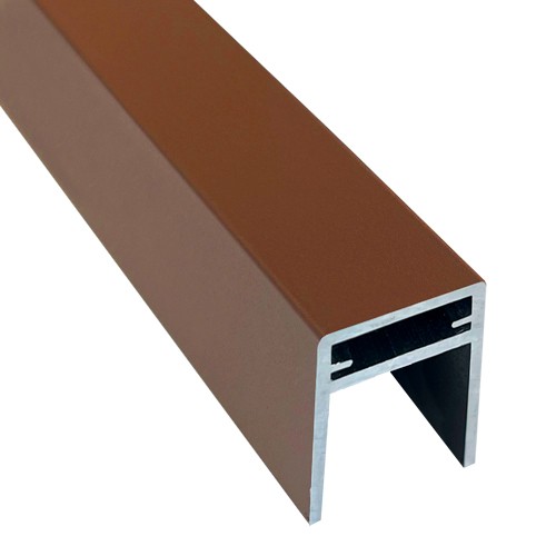 П-профиль Алюминиевый EasyDecking 35x25 Коричневый купить в Сыктывкаре