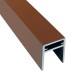 П-профиль Алюминиевый EasyDecking 35x25 Коричневый купить в Сыктывкаре