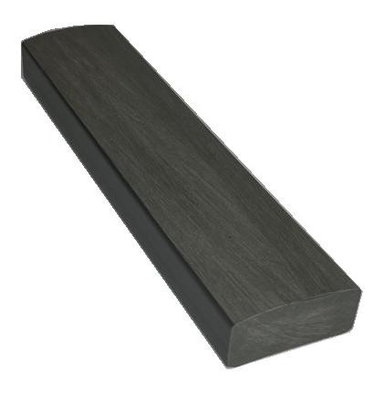 Лавочный брус Ecodecking Некст полнотелый брашированный 70х35 графит купить в Сыктывкаре