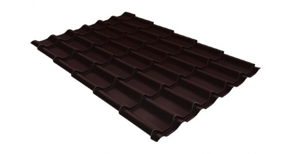 Металлочерепица классик 0,5 Satin RAL 8017 шоколад купить в Сыктывкаре
