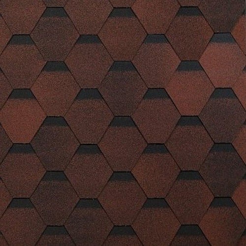 Гибкая черепица Shinglas, коллекция Оптима – Красный купить в Сыктывкаре