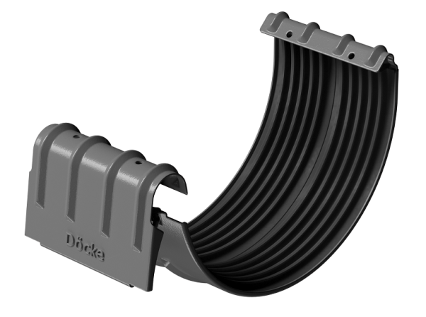 Соединитель желобов D125 Döcke STAL PREMIUM Графит, (RAL 7024) купить в Сыктывкаре