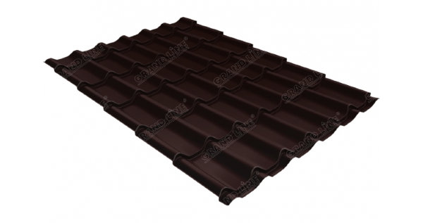 Металлочерепица классик GL 0,5 Quarzit RAL 8017 шоколад Metallic купить в Сыктывкаре