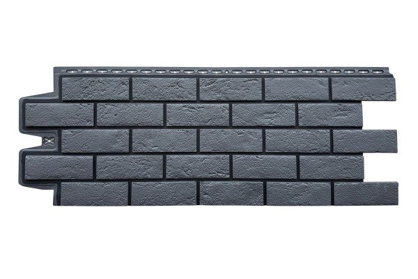 ФП Grand Line состаренный кирпич премиум Графит (шов RAL 9005) купить в Сыктывкаре