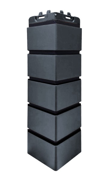 Угол Grand Line состаренный кирпич премиум Графит (шов RAL 9005) купить в Сыктывкаре