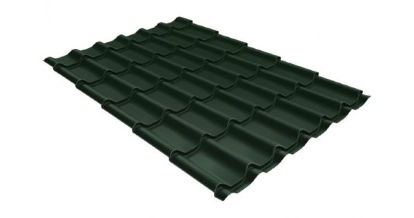 Металлочерепица классик 0,5 Satin RR 11 темно-зеленый купить в Сыктывкаре